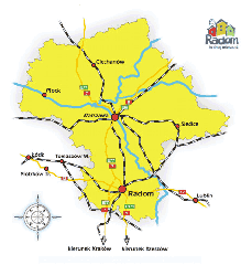 Karte der Partnerregion Masovien