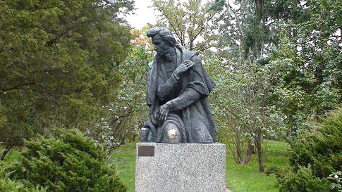 Denkmal von Fryderyk Chopin in Żelazowa Wola