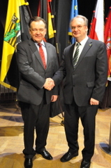 Premier R. Haseloff i Marszałek A. Struzik