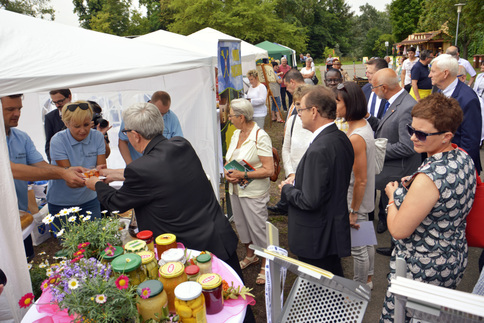 Vor dem polnischen Stand